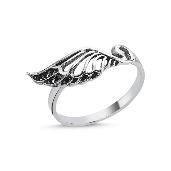 Wholesale Oxidised Wing Patterned Ring