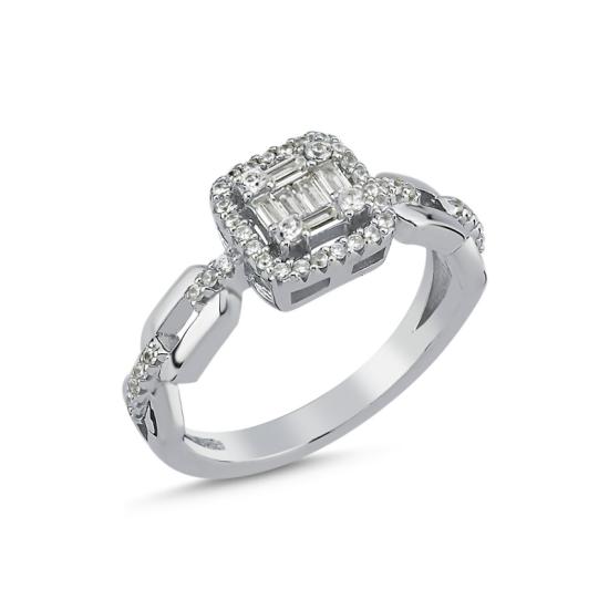 Wholesale Square Baguette CZ Ring