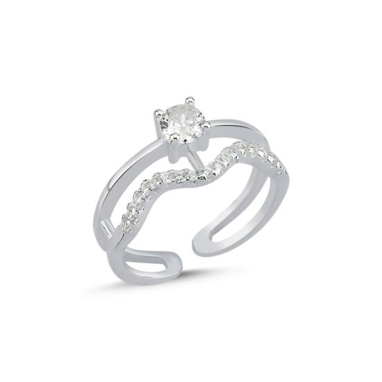 Wholesale Child Ring- Knuckle Ring CZ Adjustable Ring