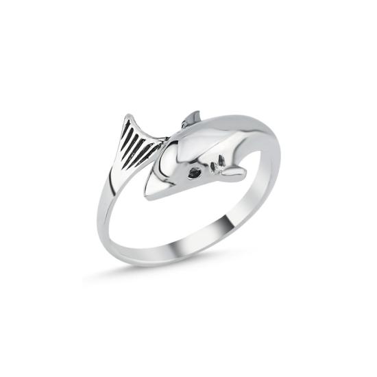 Wholesale Dolphin Oxidised Ring