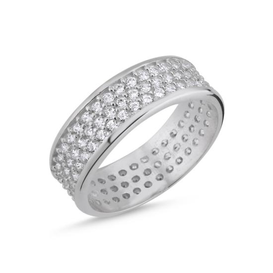 Wholesale Eternity 3 Row Band Ring