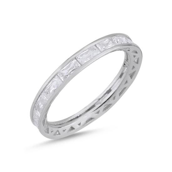 Wholesale Eternity Baguette CZ Band Ring