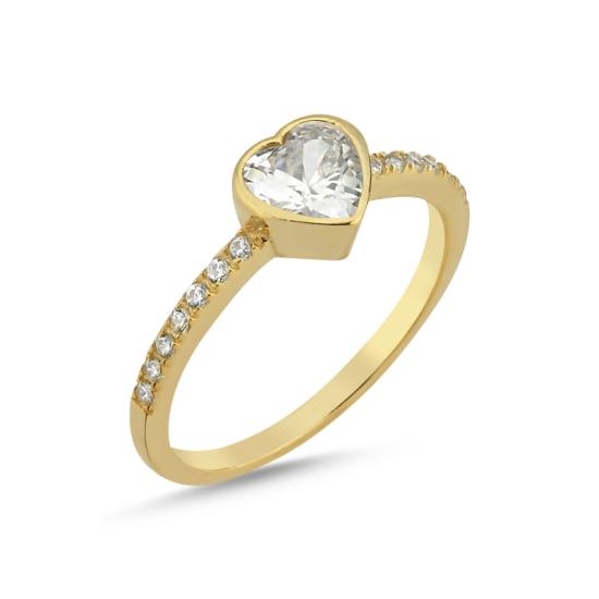 Wholesale Heart Half Eterniy Solitaire Ring