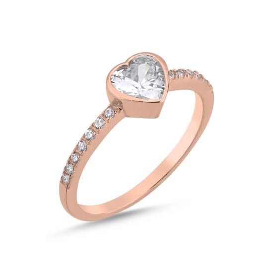 Wholesale Heart Half Eterniy Solitaire Ring