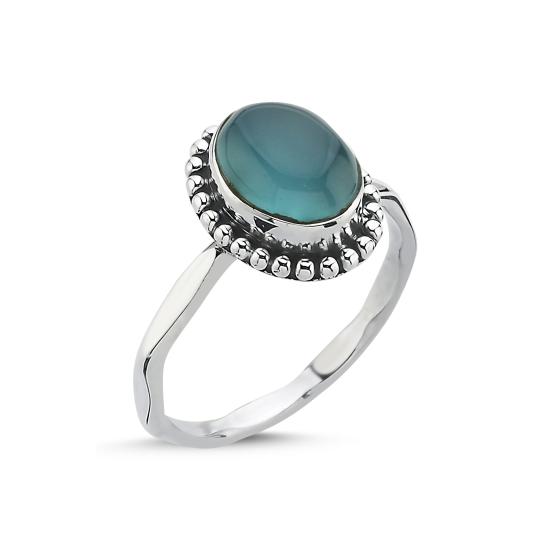 Worldwide Chalcedony & Ethnic Oxidised Ring