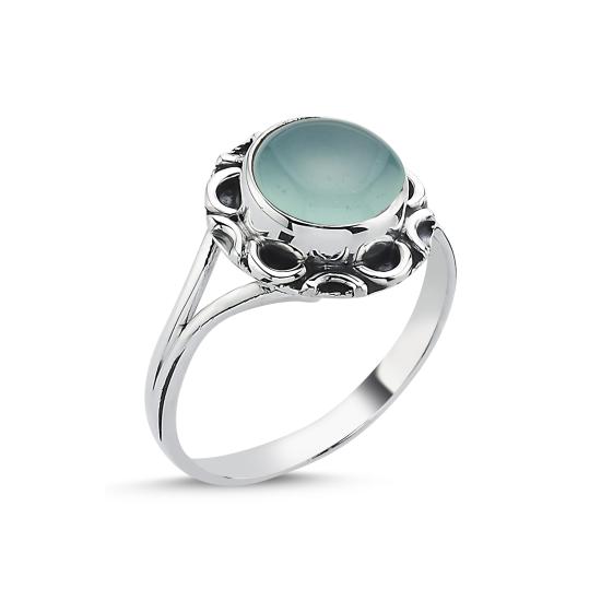 Worldwide Chalcedony & Ethnic Oxidised Ring