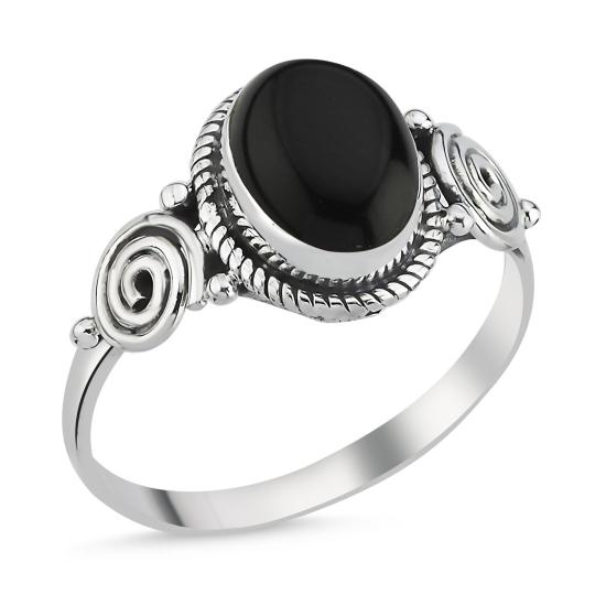 Wholesale Onyx Oval & Ethnic Oxidised Ring