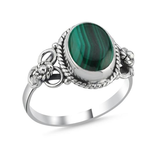 Wholesale Malachite Oval & Ethnic Oxidised Ring