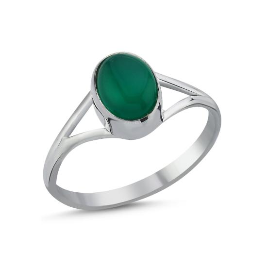 Wholesale Green Agate Oval & Ethnic Ring