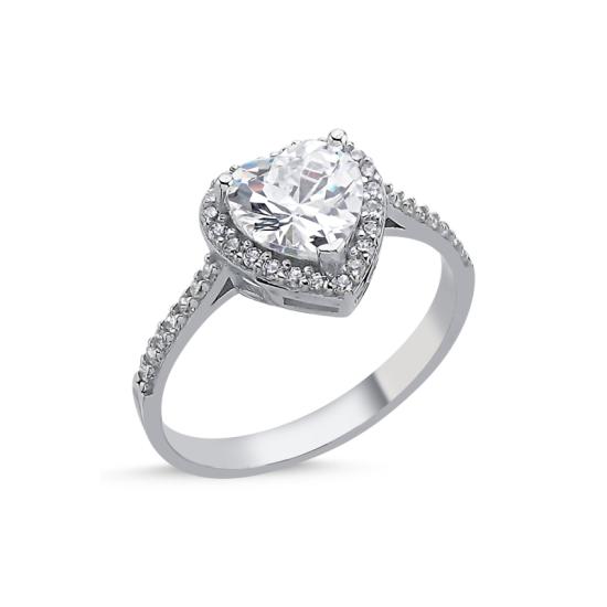 Wholesale Heart CZ Ring