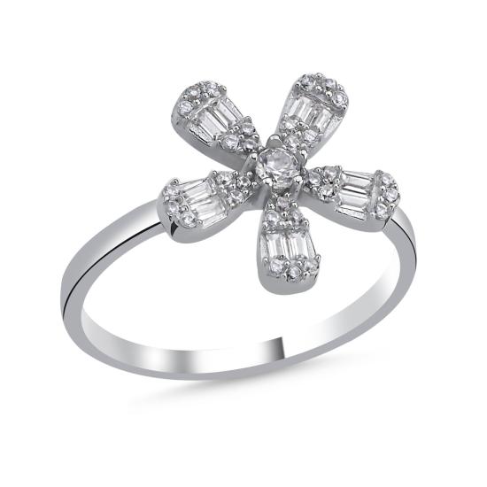 Wholsale Daisy Baguette CZ Ring