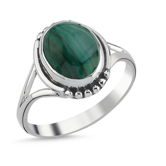 Wholsale Malachite Oval & Ethnic Oxidised Ring