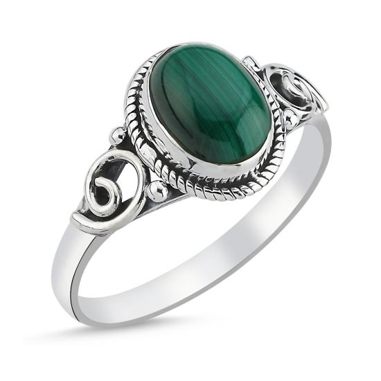 Wholesale Malachite Oval & Ethnic Oxidised Ring