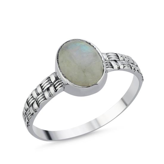 Wholesale Moonstone Oval & Ethnic Ring