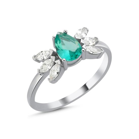 Wholesale Paraiba Teardrop Marquise Ring