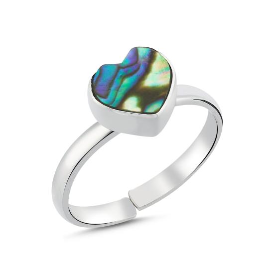 Wholesale Heart Abalone Ring