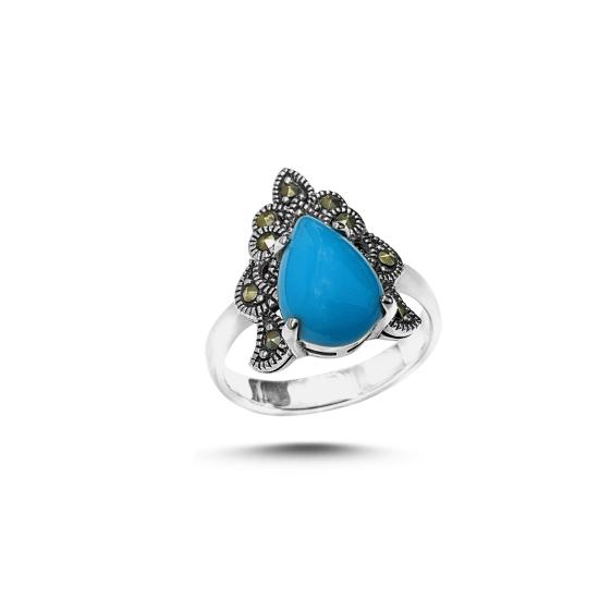 Wholesale Turquoise & Marcasite Ring