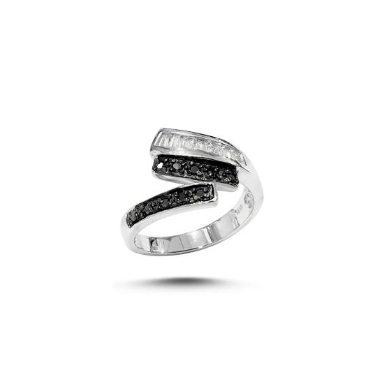 Wholesale Baguette & Black CZ Ring