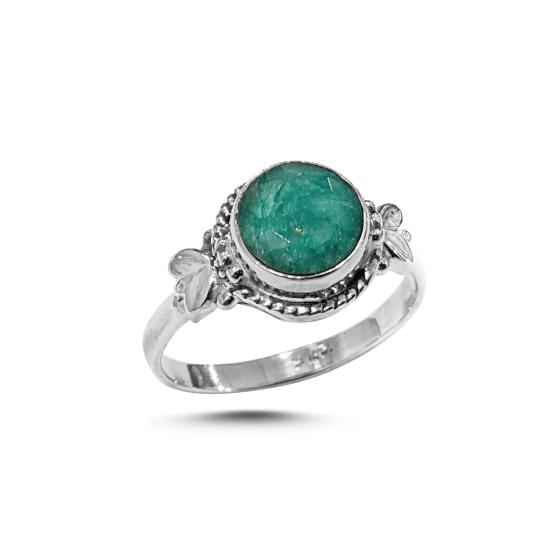 Wholesale Root Emerald & Ethnic Oxidised Ring