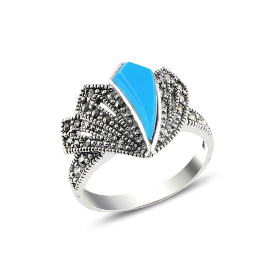 Wholesale Turquoise & Marcasite Ring