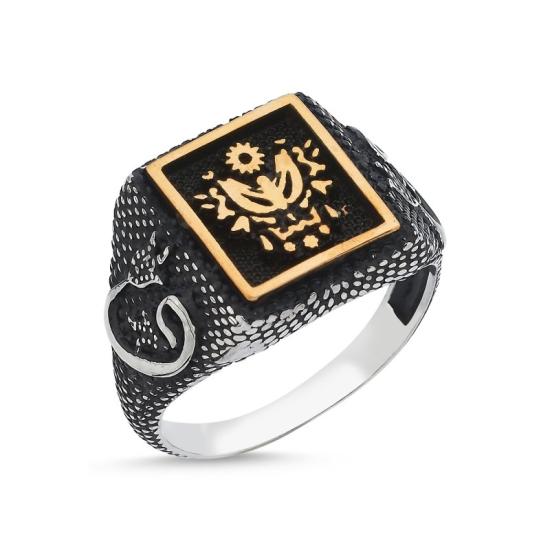 Wholesale Ottoman Style Coat Of Arms Of Ottoman Empire & Waw Letter Ring