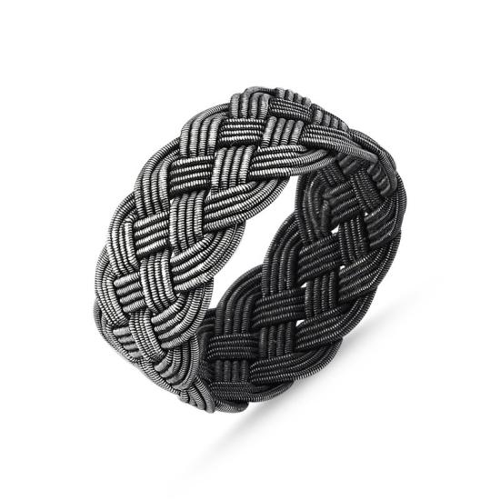 Wholesale Oxidised Kazaz Hand Knitted Ring