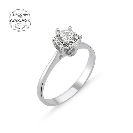 Wholesale Swarovski Zirconia Solitaire Ring