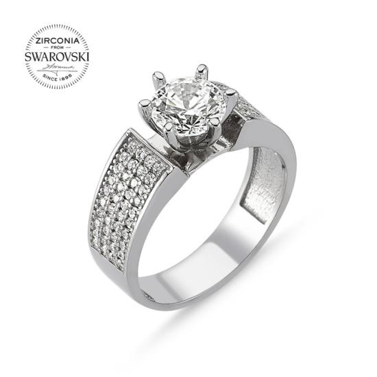 Wholesale Swarovski Zirconia Solitaire Ring