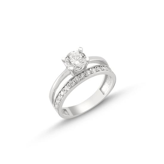 Wholesale CZ Single Row Half Eternity & Solitaire Ring