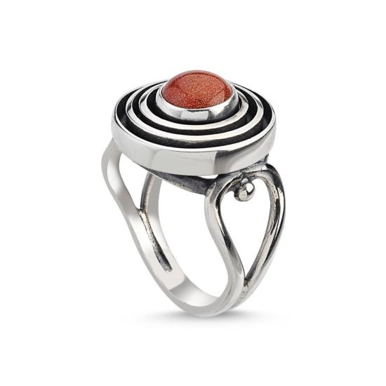 Wholesale Goldstone Stone Handmade Ring