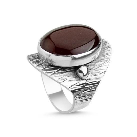 Wholesale Red Agate Handmade Ring