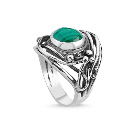 Wholesale Malachite Handmade Ring