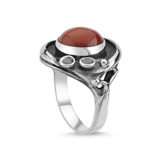 Wholesale Goldstone Stone Handmade Ring