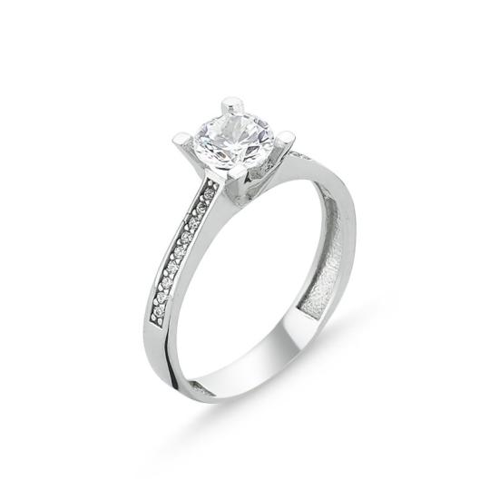 Wholesale CZ Heart Solitaire Ring