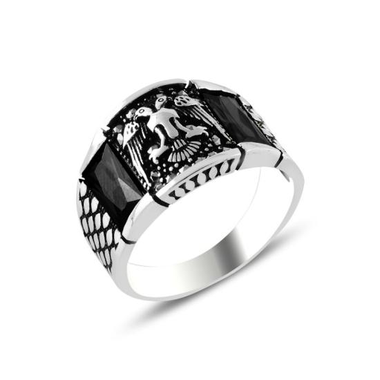 Wholesale Seljuk’s Eagle Marcasite & CZ Men’s Ring