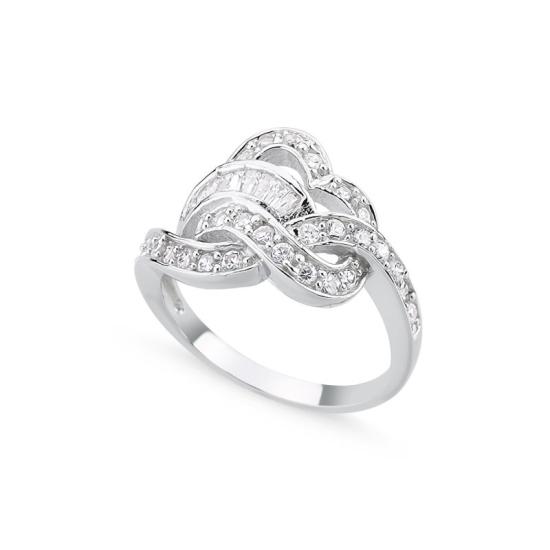 Wholesale Forever Love CZ Baguette Ring