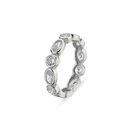 Wholesale 4mm Round & Oval CZ Eternity Ring