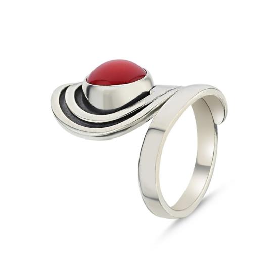 Wholesale Coral Handmade Adjustable Size Ring