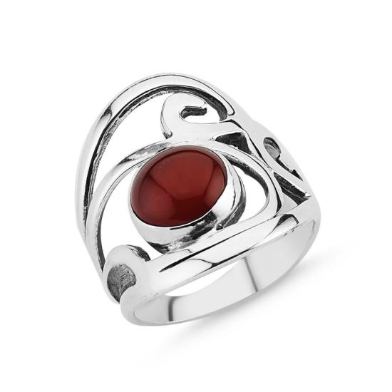 Wholesale Red Agate Handmade Ring