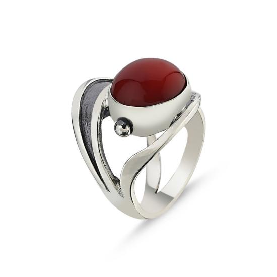 Wholesale Red Agate Handmade Ring