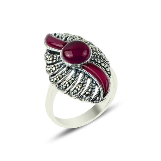 Wholesale Marcasite & Agate Ring