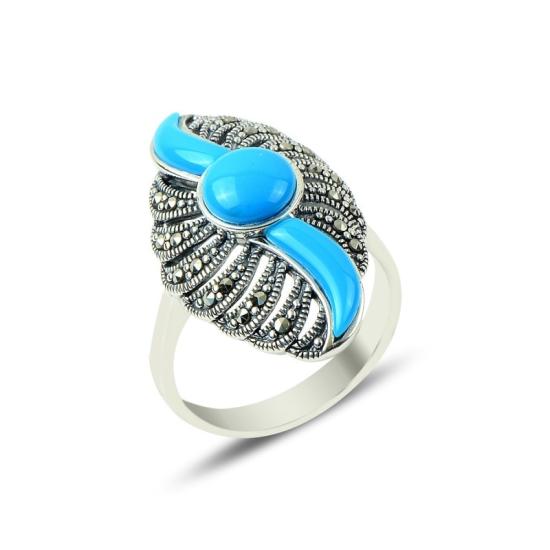 Wholesale Marcasite & Turquoise Ring