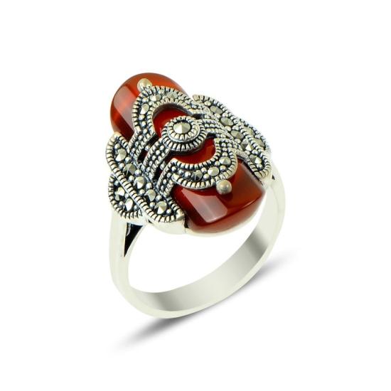 Wholesale Marcasite & Agate Ring