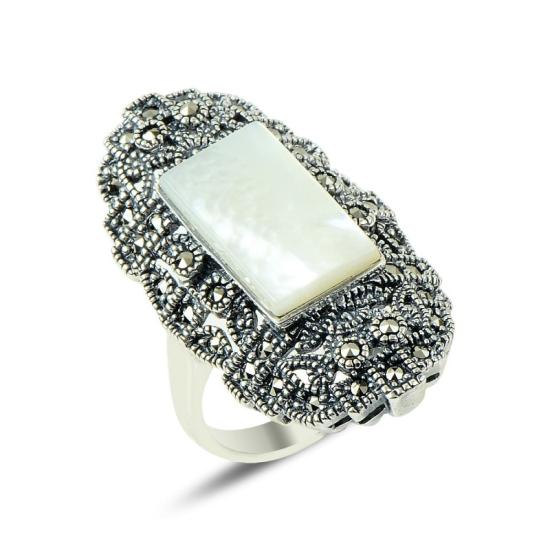 Wholesale Marcasite & Mother Of Pearl Ring