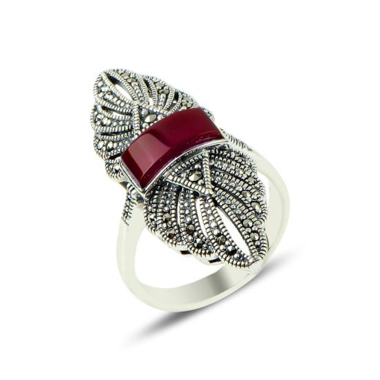 Wholesale Marcasite & Agate Ring