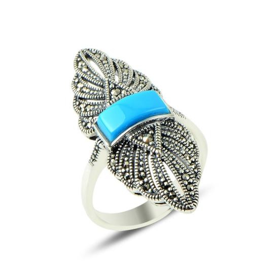 Wholesale Marcasite & Turquoise Ring