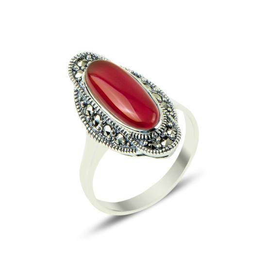 Wholesale Marcasite & Agate Ring