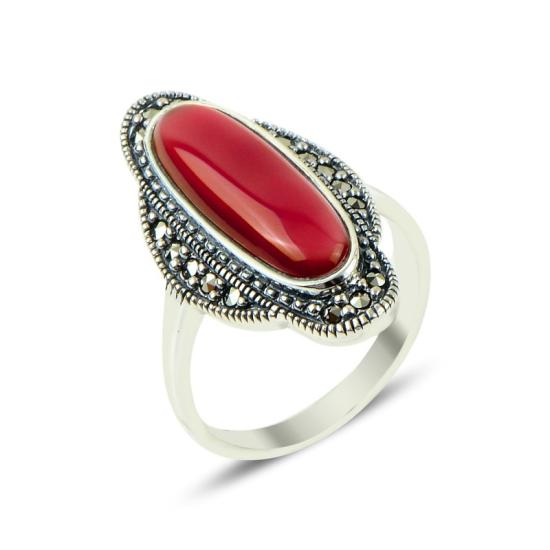 Wholesale Marcasite & Agate Ring