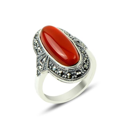 Wholesale Marcasite & Agate Ring