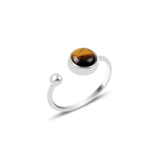 Wholesale Tiger’s Eye Adjustable Size Ring